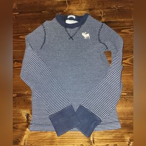 Abercrombie Kids Medium Boys Long Sleeve Shirt Thermal Stripes
